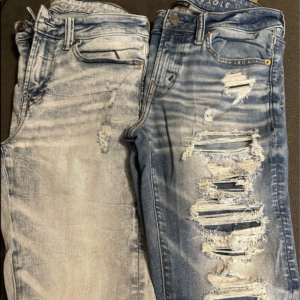 American Eagle men's jeans 30/30 like new skinny stretch